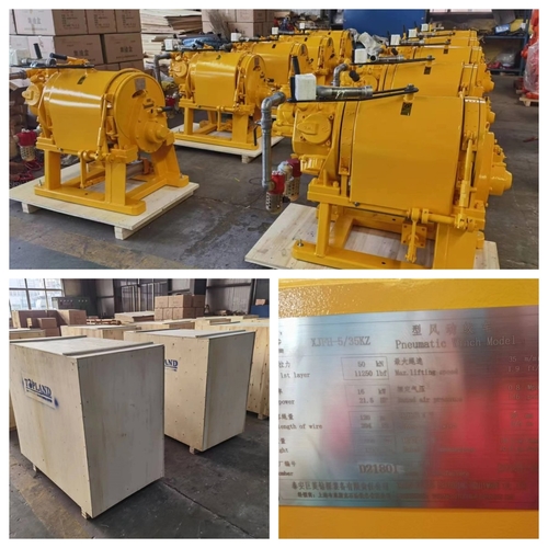 Latest company news about XJFH-5/35KZ PHEUMATIC WINCH  DELIVERED TO ABROAD