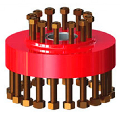 DSA Flange Oilfield Wellhead Equipment API 6A Double Studded Adapter Flange