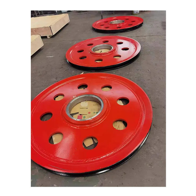 buy API 8C Drilling Rig Crown Wire Rope Pulley / Wire Rope Sheave Drilling Rig Spare Parts online manufacturer