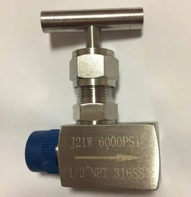 Stainless Steel Needle Valve 1/2" NPT Female Male Thread SS316L 10000PSI