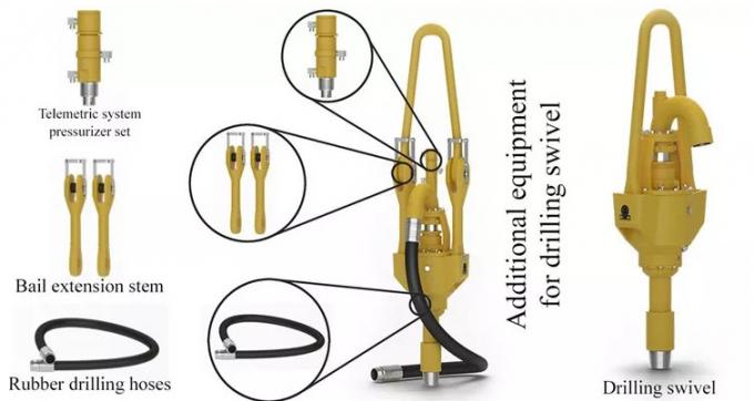 Oilfield Drilling Rig Spare Parts Drilling Swivels 4500kn SL450 API 1