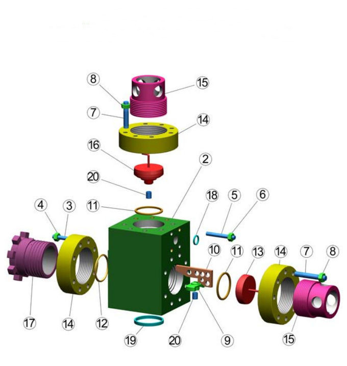 Hydraulic Cylinder Assembly Liner Cover / Cylinder Liner Gland For Mud Pump 1