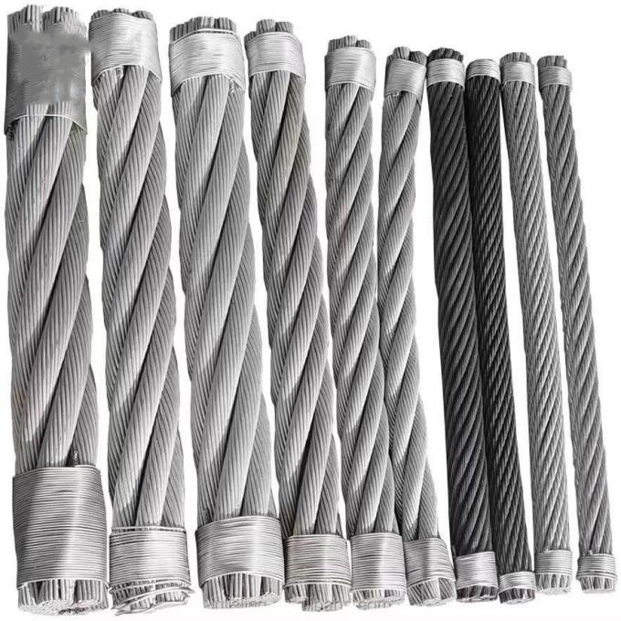 Certified Drawworks Parts Wire Rope / Steel Galvanized Wire Rope 6×19S-IWRC 0