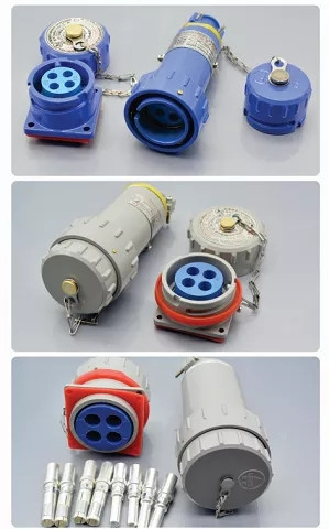 Non Sparking Connector Drilling Rig Spare Parts 100AYT/GZ-5 Explosion Proof Plug Socket 0