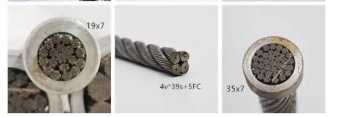 Galvanized / Non-Galvanized Steel Wire Rope 6×31WS-IWRC Rasing Line 3
