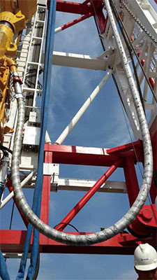 API 7K Rotary Drilling Rubber Vibratory Hose High Strength 1