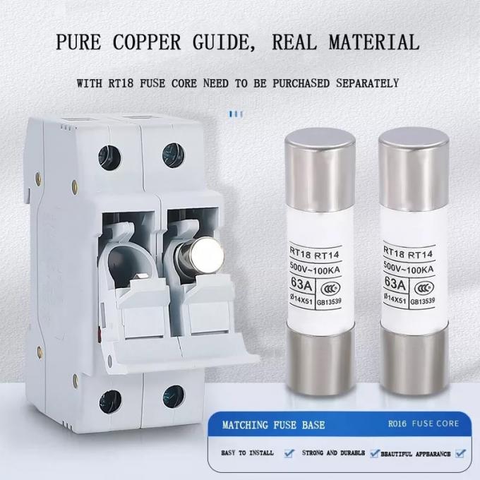 RT18 RT14 Core 63A Drilling Rig Spare Parts R016 Power Filled Cartridge Cylindrical Fuse 1