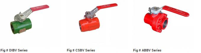 Oilfield Threaded Ball Valve / A216 WCB Oil Patch Ball Valve 2000PSI 3000PSI 5000PSI 0