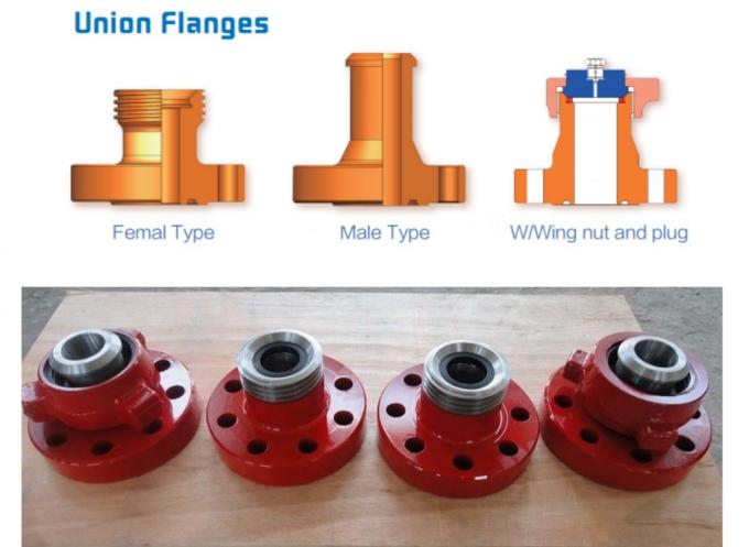 High Pressure Weco Union Adapter Flange / Single Studded Adapter API Spec 6A 0