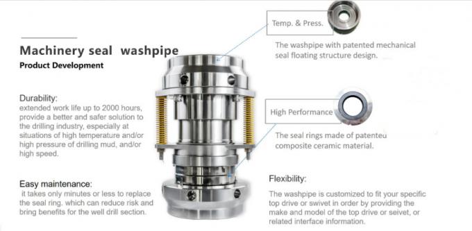 Mechanical Seal Washpipe Assembly Top Drive Seal Ring For Oil Drilling 0