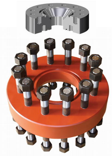 DSA Flange Oilfield Wellhead Equipment API 6A Double Studded Adapter Flange 0