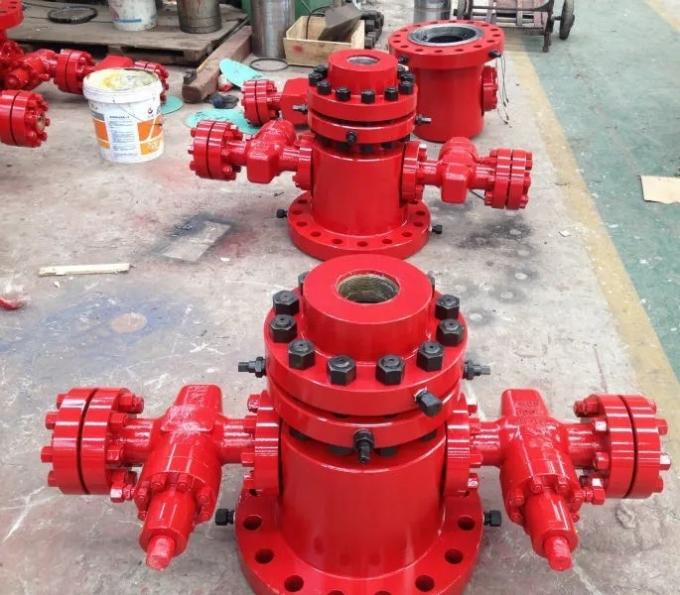 API 6A Spec Red Color Drilling Rig Spare Parts Tools Casing Head 1