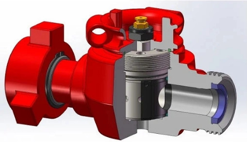 Oilfield Cementing Tools  API 6A 2" 1502 plug valve / high pressure plug valve FMC 1