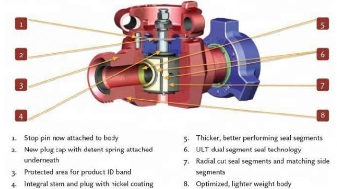 Oilfield Cementing Tools  API 6A 2" 1502 plug valve / high pressure plug valve FMC 0