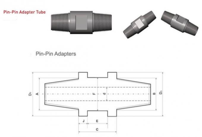 Drill Pipe Box Pin Adapter Drilling Rig Spare Parts API Well Drilling Connector 1