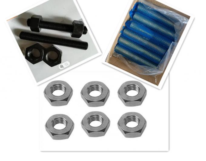 ASTM A193 B7 /42CrMo Full Threaded Stud Bolts And ASTM A194 2H Heavy Hex Nuts 0