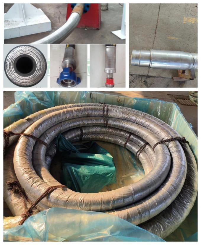 High Pressure API 7K Rotary Drilling Hoses Decoking Kelly Vibrator Hoses 0