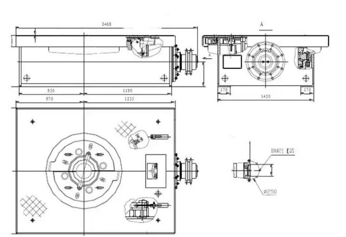 Tungsten Carbide And Steel ZP175 Rotary Table For Oil Drilling Rig Parts  API 7K 0
