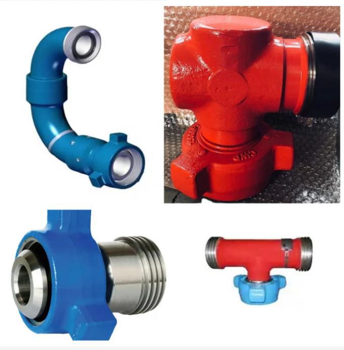 Oilfield Forged Alloy Steel Integral Fittings Crossover Elbow Tee 2000 Psi - 20000 Psi 0