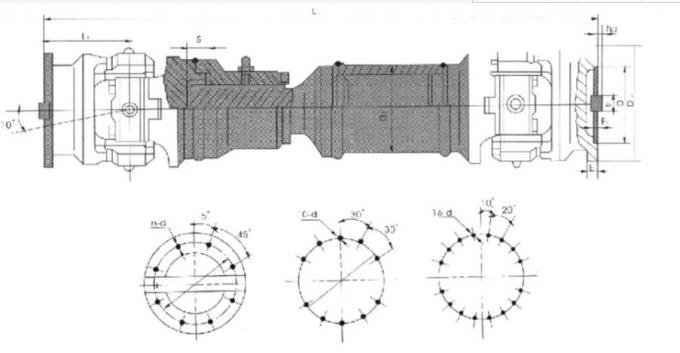 Power Transmission Drilling Rig Spare Parts SWZ Type Universal Cardan Shaft Coupling 1