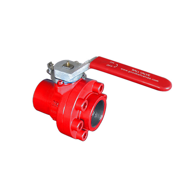 Oilfield Threaded Ball Valve Manifold Control Valve A216 WCB Oil Patch Ball Valve 3