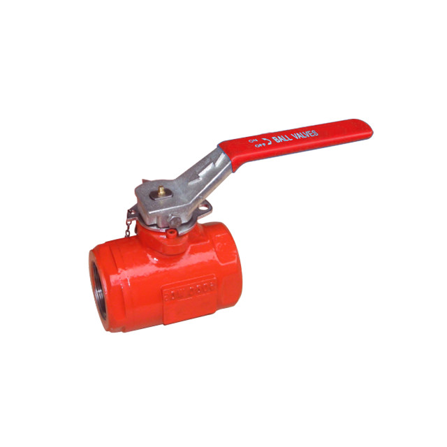 Oilfield Threaded Ball Valve Manifold Control Valve A216 WCB Oil Patch Ball Valve 2