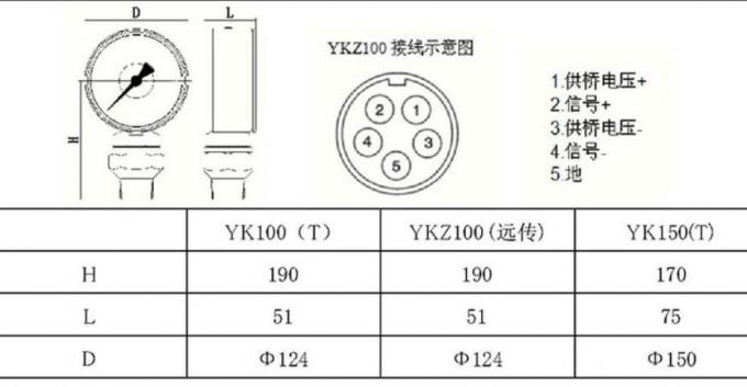 Hot sale Seismic Pressure Gauge 40MPA Drilling Instruments 60 / 120MPa Mud Pump Gauge 1
