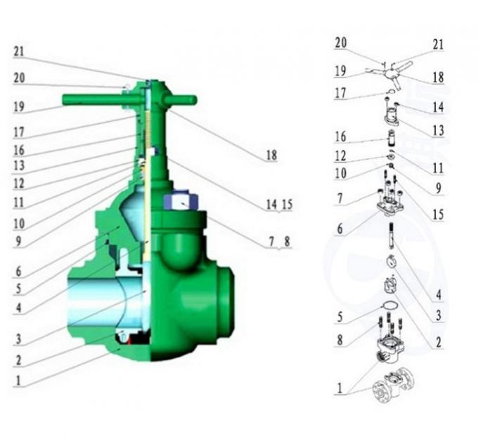 API-6A 3'' DM Mud Gate Valve Manifold Control Valve 3'' Demco Valve 0