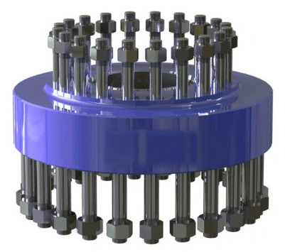 DSA Flange Oilfield Wellhead Equipment API 6A Double Studded Adapter Flange