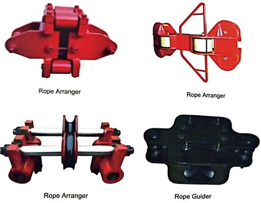 Red Rope Arranger Drilling Rig Spare Parts Drawwork Rope Guider