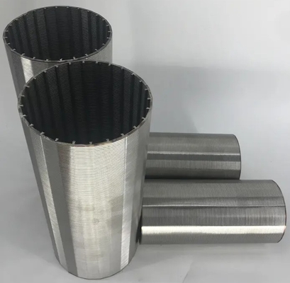 Stainless Steel 304 316 Drilling Rig Spare Parts Wedge Wire Screen Tube