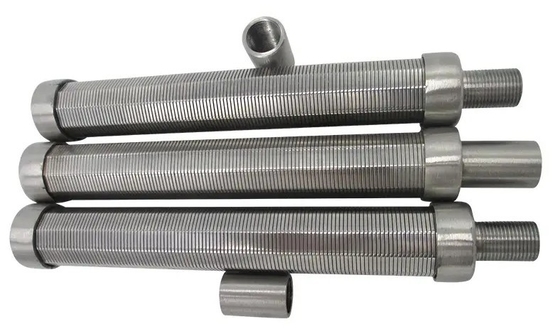 Stainless Steel 304 316 Drilling Rig Spare Parts Wedge Wire Screen Tube