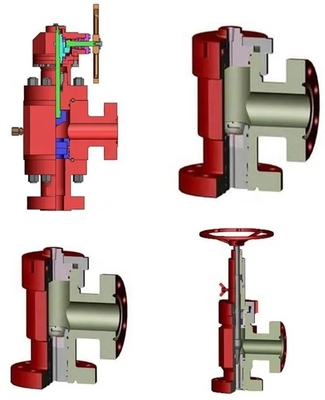 Hydraulic Flanged Adjustable Needle Choke Valve H2 Type Manifold Control Valve