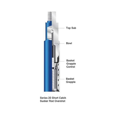 Down Hole Drilling Tools API 7-1 Fishing Tool Releasing Overshots For Sucker Rod