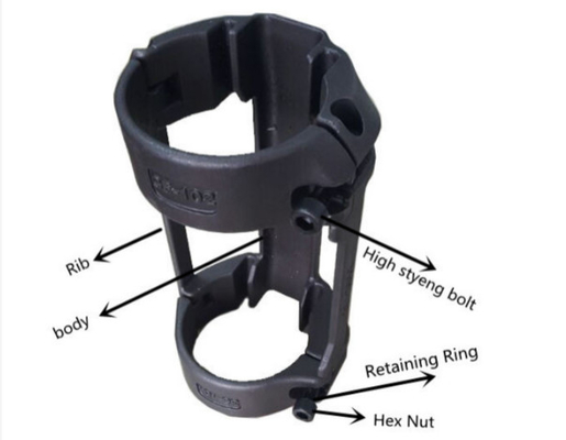 ESP 4 1/2&quot; Tubing Cross Coupling Cable Protector Casting Control Line Clamp Forged Type