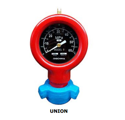 Mud Pump Pressure Gauge Drilling Instruments 6'' Flange Type Model F Range 6000PSI